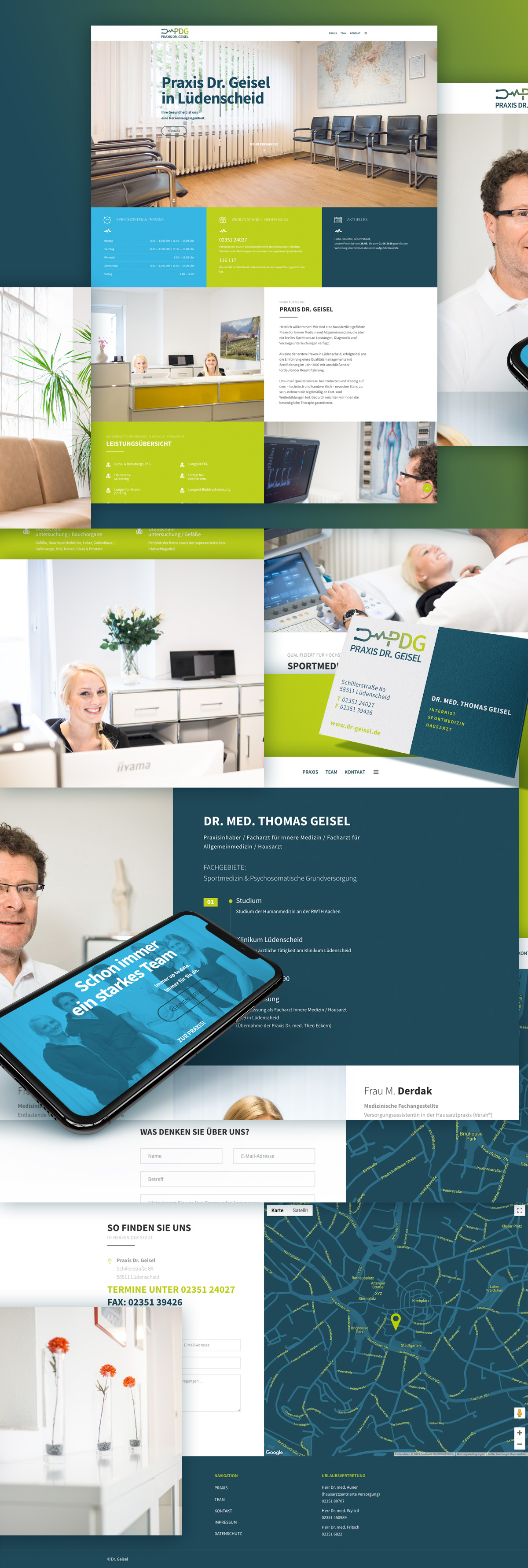 A87 Design Büro, Lüdenscheid, Werbeagentur, Grafik, Kommunikation, Corporate Design, Branding, Visual Identity, Logo, Visitenkarten, Geschäftsausstattung, Marketing, Webdesign, Sauerland, Dr. Med. Thomas Geisel, Arzt, Hausarzt, Allgemeinmediziner, NRW, Nordrhein-Westfalen