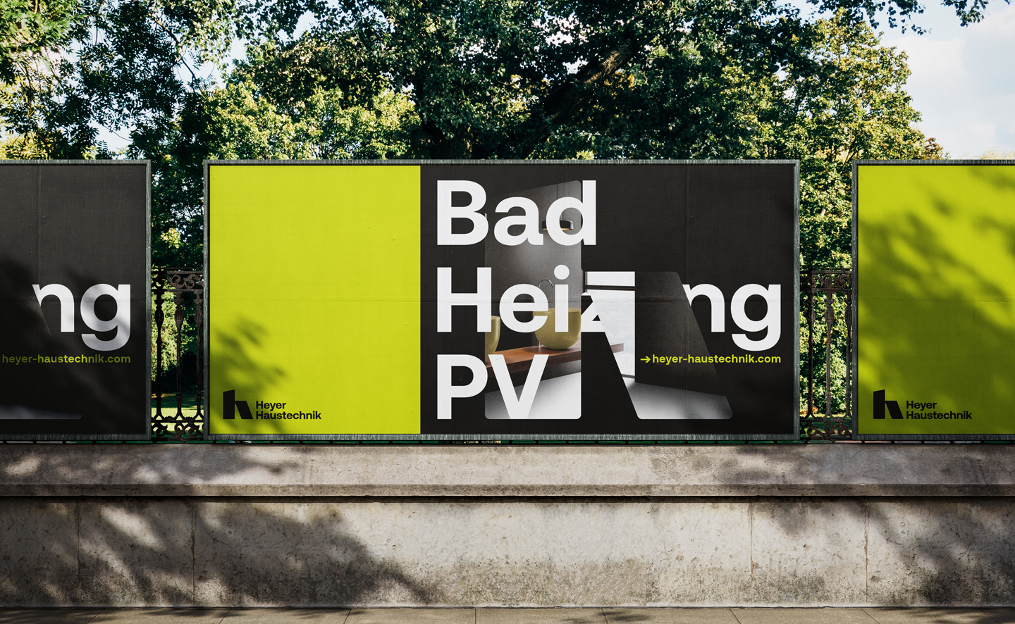 A87 Design Büro, Lüdenscheid, Werbeagentur, Grafik, Kommunikation, Corporate Design, Branding, Markendesign,, Kampagne, Plakat, Webdesign, Sauerland, Fotoshooting, Heyer Haustechnik, Gas Wasser Installation, PV-Anlage, Heizung, Sanitär Logo, NRW, Nordrhein-Westfalen