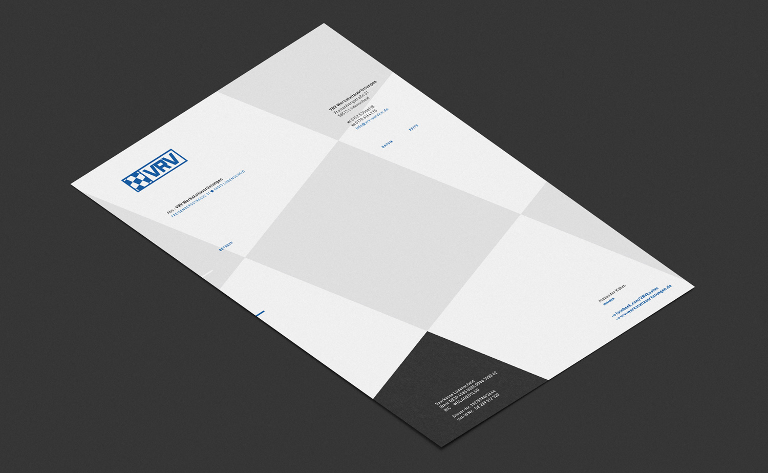 A87 Design Büro, Lüdenscheid, Werbeagentur, Grafik, Kommunikation, Corporate Design, Branding, Markendesign, Logo, UX / UI Design, Interface, Front-End, Kampagne, Plakat, Webdesign, Sauerland, Fotoshooting, VRV Werkzeugausrüstungen, Werkzeugausstattung Logo, Kfz, NRW, Nordrhein-Westfalen