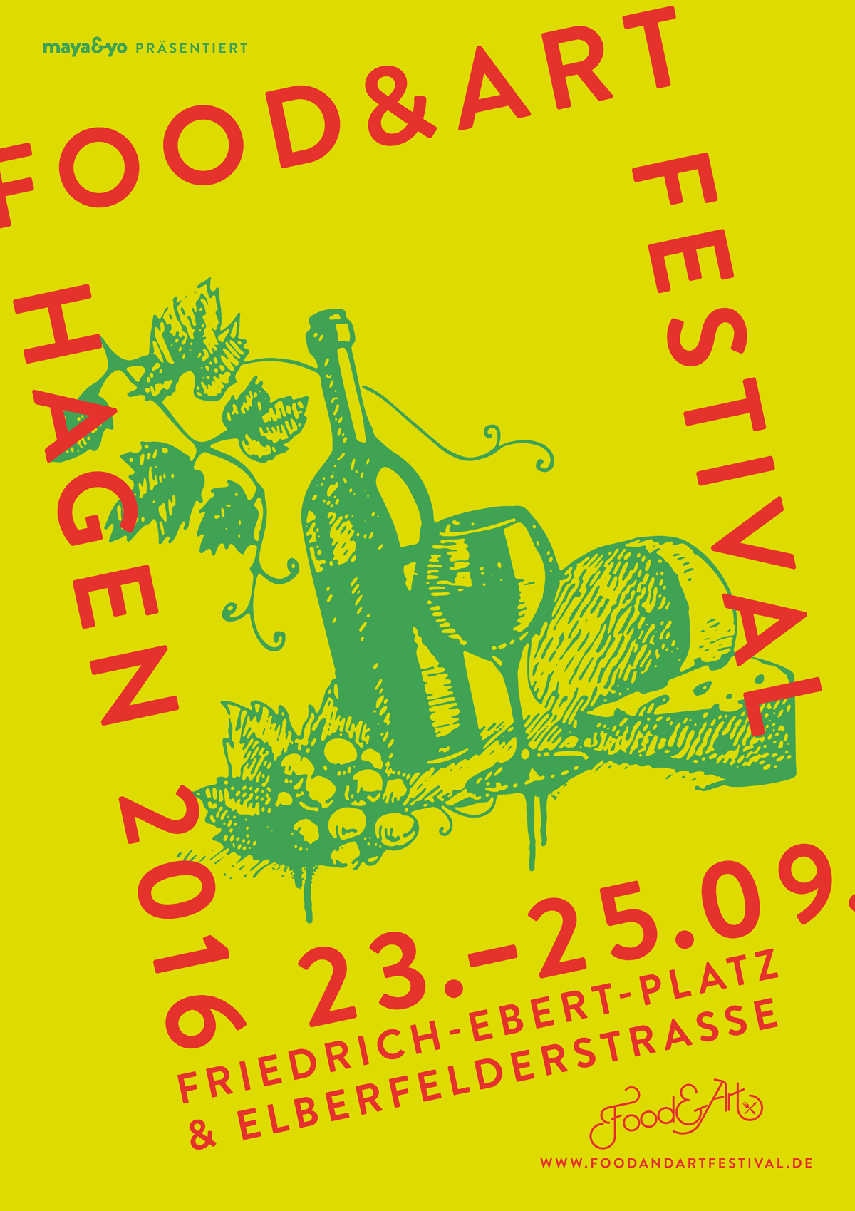 A87 Design Büro, Lüdenscheid, Werbeagentur, Wo guter Logodesigner?, Grafik, Kommunikation, Corporate Design, Identity, Unternehmensauftritt, Erscheinungsbild, Branding, Marketing, Product Branding, Typografie, Type Design, Signet, Icon, Kampagne, Illustration, Illustrator, NRW, Nordrhein-Westfalen, Food & Art Festival Hagen, Streetfood, Streetart